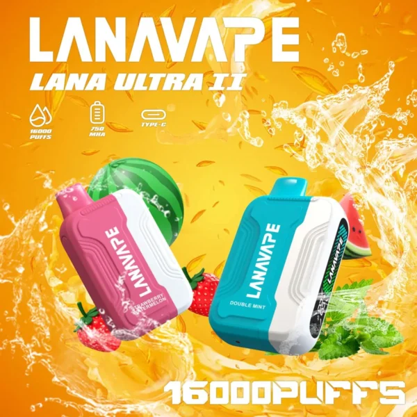 Lana 16000口電子煙彈/抛棄式 智慧顯示螢幕・磁吸式連接電子煙