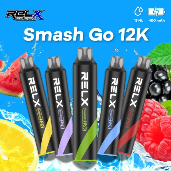 RELX Smash Go 12000口 一次性電子煙｜大容量長續航｜Type-C 充電｜悅刻正版